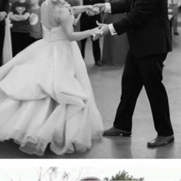 Allure Elegant Lace Strapless Wedding Dress - Picture 6 of 7